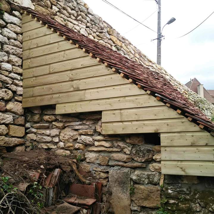 Réalisation bardage bois Le Lardin-Saint-Lazare